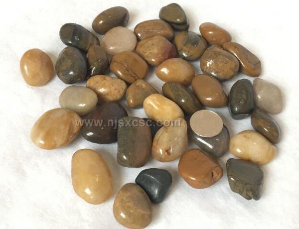 Polished highlight pebbles